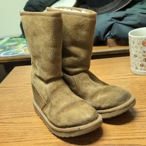 Uggs Brown Leather Kids Boots